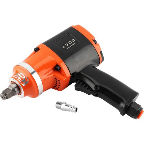 Clé à chocs pneumatique 1/2 pouce 850 Nm pour réparation auto, outil à air comprimé avec interface d'admission européenne. (1/5)