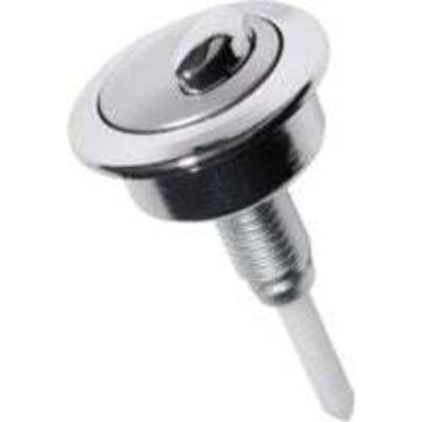 Bouton poussoir double pour chasse d'eau WC Bouton poussoir de réservoir de toilette à double chasse Chromé CF1003CP Compatible avec Siamp Twyford Optima49