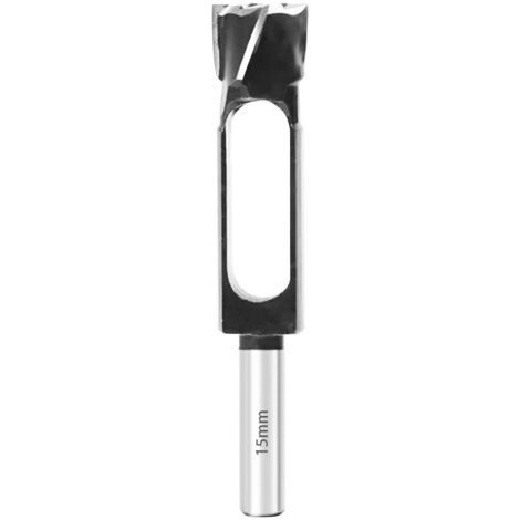 AHLSEN Foret à tenon profond pour travaux de menuiserie 8, 10, 12, 15, 20, 25, 30, 35 et 40 mm - Coupe-goujons - Coupe-tenon - Foret à liège - Coupe-cheville profond (15 mm) (1/5)