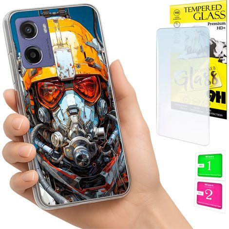 Funda para Motorola Moto E15 / Moto G05 con cubierta trasera y cristal 9H. (1/5)