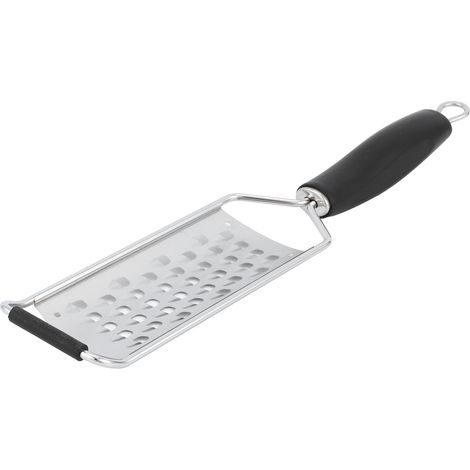 Manuelle Käsereibe, Gemüsemühle, Küchenutensil mit dickem Silikongriff J13398/08, große, weite Löcher (1/5)