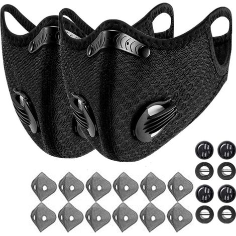 High-Performance Breathable Half Face Mask with Activated Carbon Filter for Outdoor Sports and Activities,Adjustable Fit,Includes Filters and Valves (1/5)