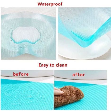 3PCS / Set Tapis Frigo réfrigérateur Tapis de réfrigérateur lavables, 45cm x 30cm,vert (1/4)