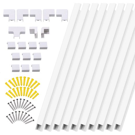 Geeignet für 10er-Packs PVC-Elektroinstallationsrohre und Kabelabdeckungen, Kabelrinnen, Wandkabelabdeckungen, Elektroabdeckungen, Kabelkanäle und wasserdichte Abdeckungen.