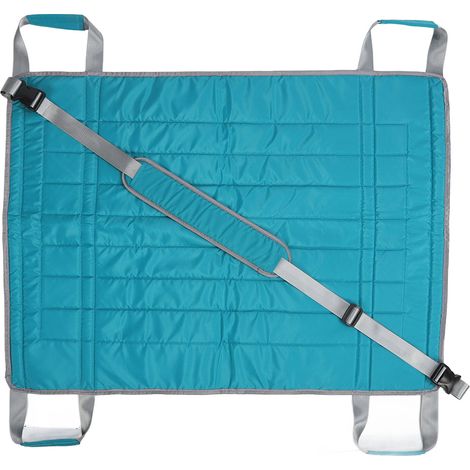 Drap de repositionnement pour patient 4 poignées renforcées, alèze imperméable respirante réutilisable, transfert et positionnement. (1/5)