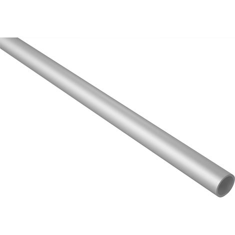 2 Meter Rundrohr Alu eloxiert belastbar Effector B43: Silber, B43 - Ø 12 x 1 mm (1/2)