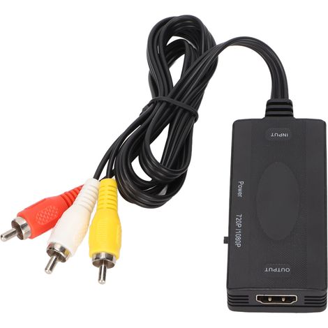 Adaptateur HDMI vers AV pour PC et Téléviseurs - Convertisseur Vidéo Composite RCA