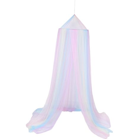 Moustiquaire ronde double porte BESPORTBLE pour lit d'enfant (1/5)
