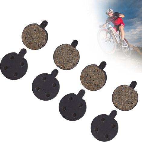 4 Paires Plaquettes de Frein Semi-Métalliques Haute Qualité Noir Résine pour VTT Vélo (1/5)