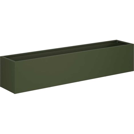 Macetero de Jardín Verde oliva 80 x 20 x 20 cm vidaXL (1/5)