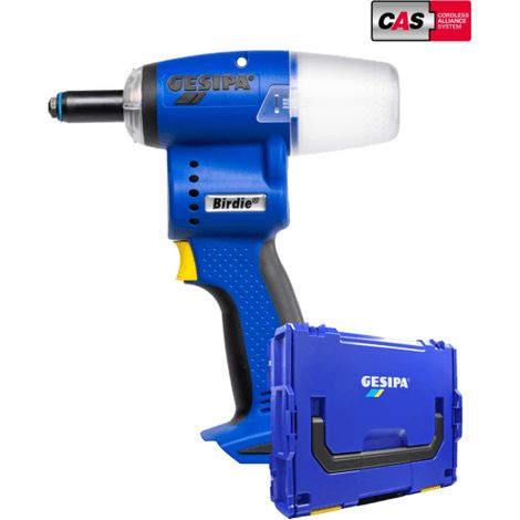 Gesipa Remachadora Birdie a Batería 18V CAS  Motor BLDC  10.000N  1,35kg 1 unidad + batería