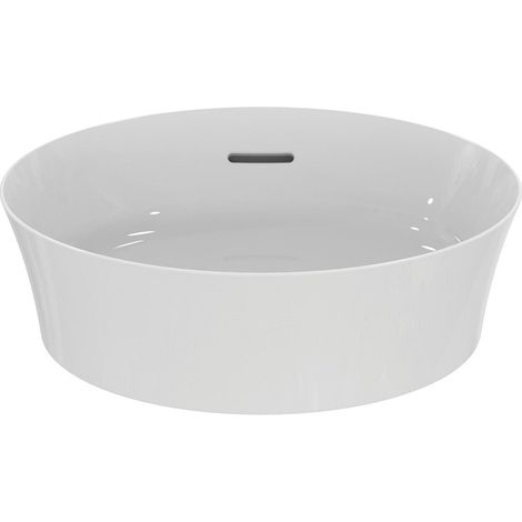 Vasque pour lavabo IPALYSS 400x400x145mm blanc avec IdealPlus sans trou pour robinet, avec trop-plein IDEAL STANDARD