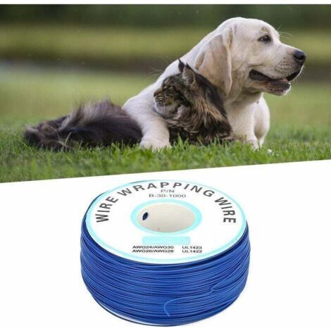 Fil de clôture pour animaux de compagnie - 300m/984ft - Chien - Clôture électrique - Fil de bobine - Fil enterré solide - Système de clôture électrique pour chien (1/4)