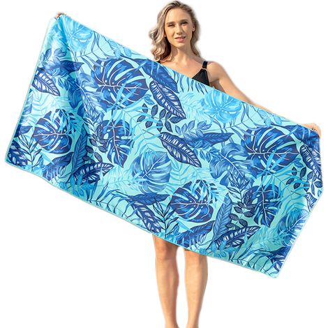Couverture de plage légère. Grande serviette de bain, serviette de voyage, plage