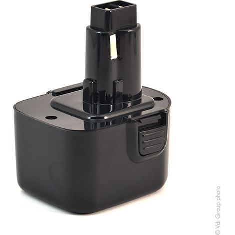 NX – Batterie 12V 1.5Ah NiMh compatible Black & Decker – Technologie fiable pour usage intensif – Dimensions 90,8 x 81,1 x 100,3mm