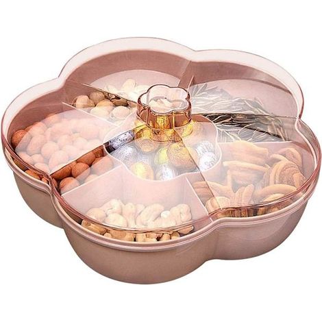 Boîte de rangement avec couvercle, rose, pour les fruits, les en-cas, pour une organisation optimale de la cuisine et du plan de travail.-AquaForge (1/5)