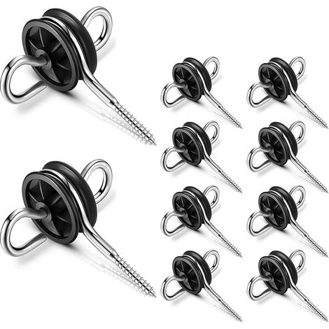 Lot de 10 isolateurs de clôture électrique pour clôture électrique A-8 (1/5)