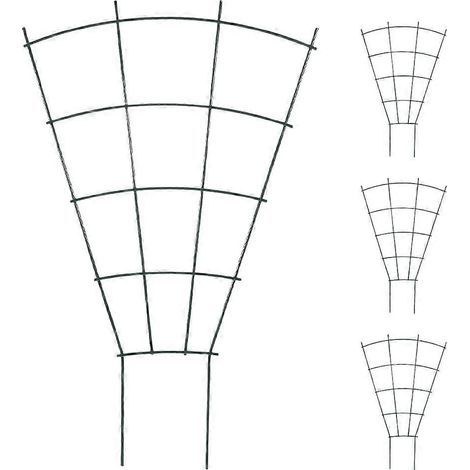 Treillis métallique vert (4 pièces) pour plantes grimpantes, support de jardin (1/5)