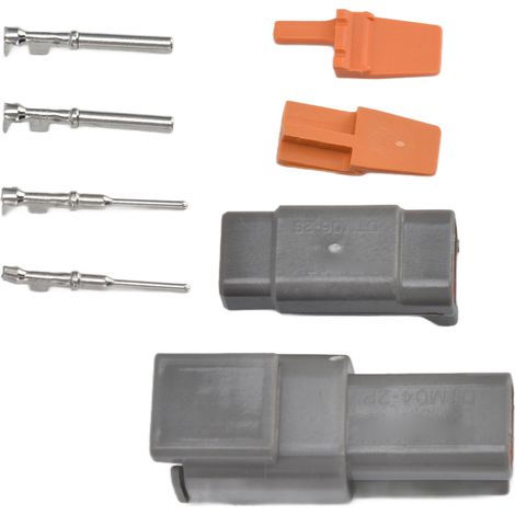5 Sets wasserdichte Steckverbinder, 2-polige elektrische DTM-Steckverbinder-Kits mit Klemmen und Steckverbindereinsätzen für Heimindustrie (1/5)