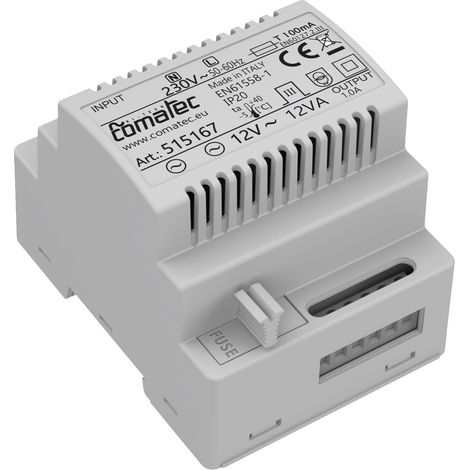 Comatec TBD201212F4 Hutschienen-Netzteil (DIN-Rail) 12 V/AC 1 A 12 VA Inhalt 1 St.
