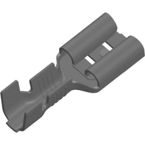 Vogt Verbindungstechnik 3831v.67 Flachsteckhülse  Steckbreite: 6.30 mm Steckdicke: 0.80 mm 180 ° Uni
