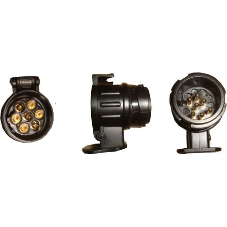 MOTTEZ - Adaptateur 7 broches femelle vers 13 broches mâles - PRA063AD13 - Ce produit de marque Mottez est neuf.