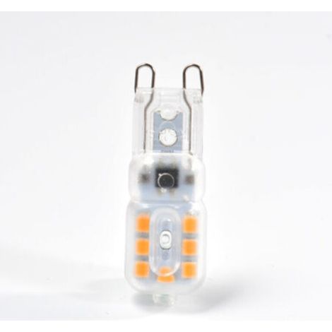 Ampoules LED G9, 3W Équivalent à Ampoule Halogène 30W, Blanc Chaud 3000K, 300LM, Économie d'énergie, Non-Flicker, Non-Dimmable, Paquet de 12