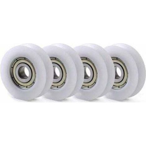 10 PCS U Nylon en Plastique intégré 608 roulements à Billes de Gorge 8 30 10mm Poulie de Guidage