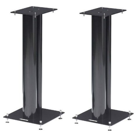 Norstone Coppia Supporti per Diffusori Stylum 3 Altezza 80 cm Colore Nero