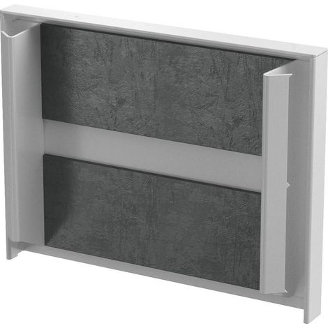 OBO Bettermann Pieza final con tejido cortafuegos 105x20x81 Acero con recubrimiento de polvo blanco puro RAL 9010, 7218092