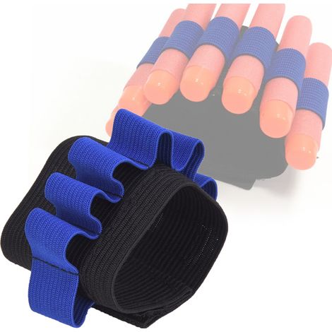 5 Pièces Kit Tactique en Mousse EVA avec Dragonne Bleue pour Enfants - Équipement de Rangement pour Projectiles Souples