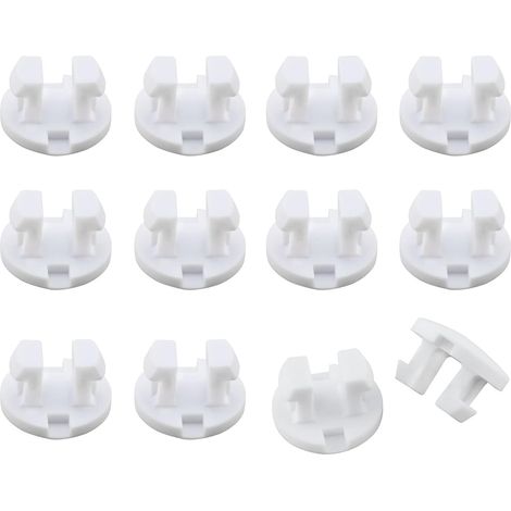 Bouton de verrouillage blanc pour rail inférieur, pièce de réparation en plastique pour store vénitien, arrêt de cordon pour rail de bois composite, kit de fixation pour stores horizontaux (1/3)