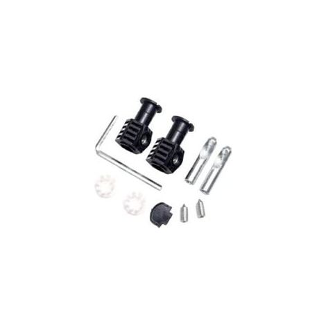 Boulons de réservoir de toilettes, kit de boulons de fixation plaqués zinc noir pour toilettes suspendues au mur pour toilettes (1/5)