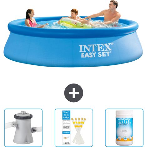Piscine Gonflable Ronde Easy Set Intex - 305 x 76 cm - Bleue - Incluse Accessoire CB73 (1/5)