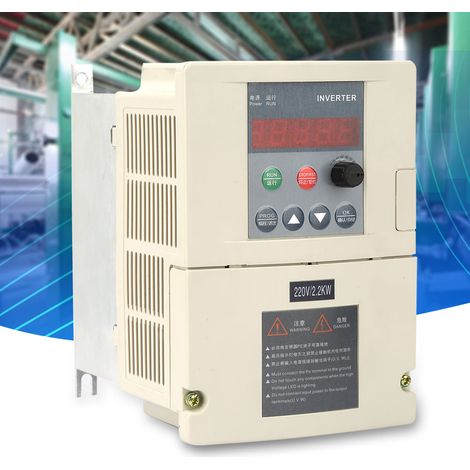 Convertisseur de fréquence monophasé 220 V 2,2 kW en entrée et triphasé en sortie (1/5)