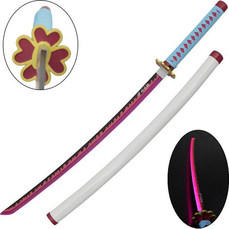 Bamboo ZS662GDWD-LS Demon Slayer Katana Ornamentale LED Mitsuri Kanroji 98 cm