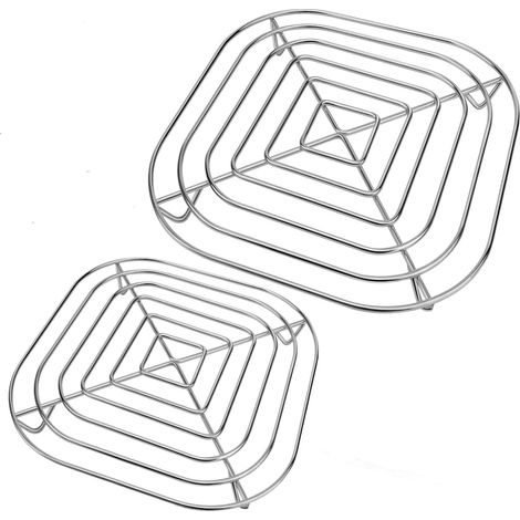 2-teiliges Rost-Set, Edelstahl SUS304, antihaftbeschichtet, hitzebeständig, für Ninja Crispi FN101EU Fritteuse (1/5)