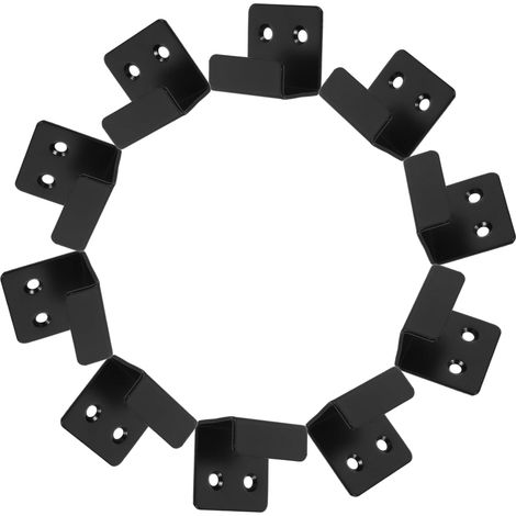 Lot de 10 supports de fixation en fer robuste pour miroirs (1/5)