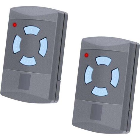 Lot de 2 pièces de rechange pour émetteur portatif Hörmann Ouvre-porte de garage 868,3 MHz 4 canaux Télécommande compatible avec Hörmann HSM4-868, HSE2-868, HS4-868 pour SupraMatic, ProMatic (1/4)