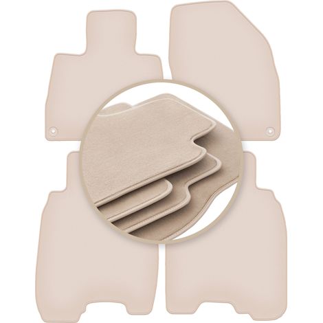 Alfombrillas beige PREMIUM para Honda Civic VIII (UFO) hatchback 2006-2012