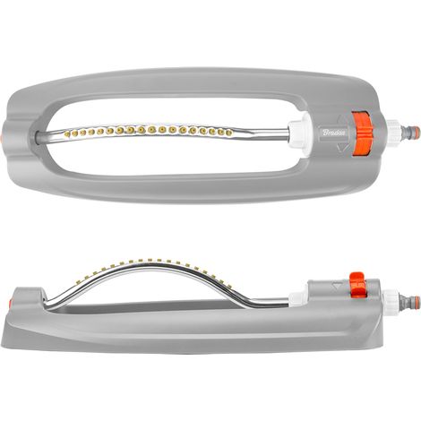 Bradas (White Line), modello WL-Z27, Irrigatore oscillante professionale con braccio in alluminio, sistema di irrigazione uniforme per grandi aree verdi e giardini.