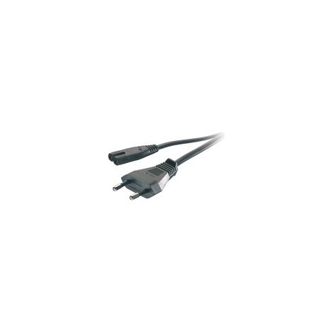 Vivanco 46/80 125B Negro 1,25 m C7 acoplador CEE7/16
