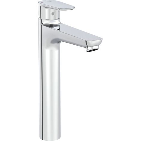 Vitra Flow Soft Tall Basin Mixer Tap - Chrome (1/2)
