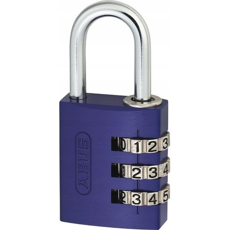 Candado de combinación Abus 724/30 con código variable para armarios, color morado. (1/5)