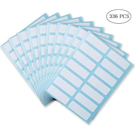 336 autocollants, 13 x 38 mm, étiquettes pour dossiers, adresse, expédition, autocollants (1/4)