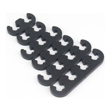 Black spark plug wire separators, looms for Chevy Ford 9728
