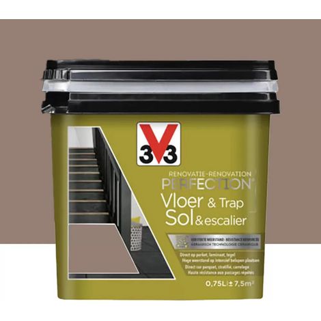 Peinture Rénovation Perfection Sol & Escalier V33 Taupe 0,75 L (1/4)