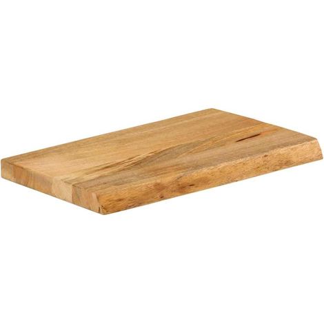 Dessus de table Dessus de bureau Plateau de table à bord vivant 40x20x3,8 cm bois massif manguier