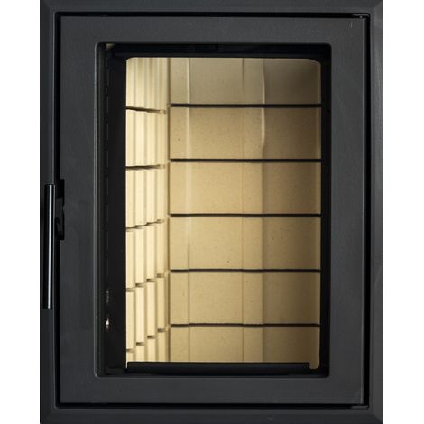 Élégance 42/52 - Porte de foyer en fonte avec air canalisé (1/3)