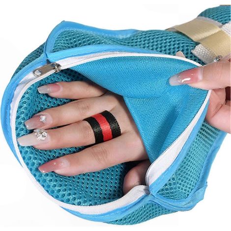 Kratzfeste Schutzhandschuhe für ältere Patienten, verstellbare Fäustlinge, Kratzschutz, weiches Material, medizinische Anwendung, Einheitsgröße, 2er-Pack, optimale Sicherheit. (1/5)